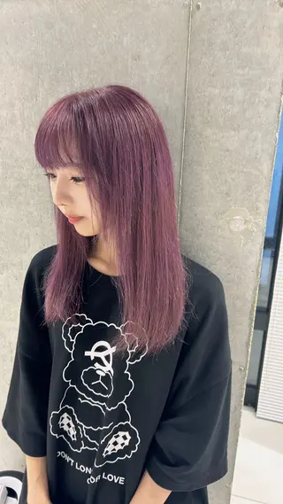 セミロング shizuna/平尾 /カラー/髪質改善のヘアスタイル