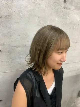 ミディアム カラー …a所属・…a みおのヘアスタイル