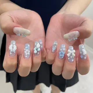 ネイル GO TODAY 吉祥寺Glint所属・うの 韓国ﾈｲﾙ໒꒱⋆⭒˚のネイルデザイン