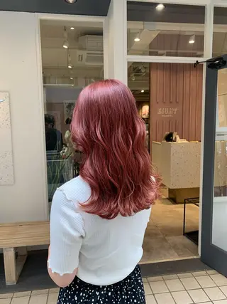 セミロング カラー 🥀韓国ヘア🥀 宮津真菜のヘアスタイル