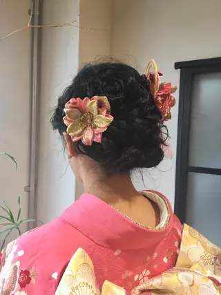 ロング ヘアアレンジ ボブ／レイヤー／艶 🦕risa  森下のヘアスタイル