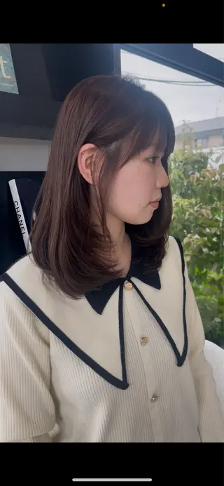 セミロング 寺島 理菜のヘアスタイル