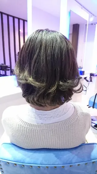 ショート パーマ カラー 中嶌 健一のヘアスタイル