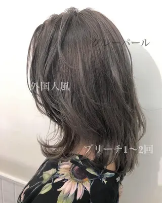 ミディアム カラー 🤎ベージュカラー 🐶メンズパーマのヘアスタイル
