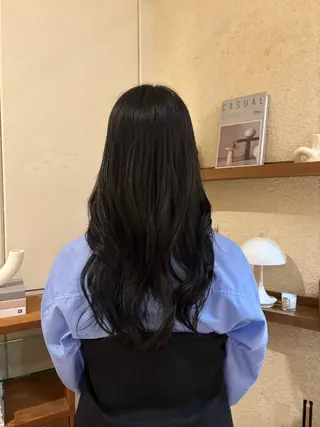 ロング 武田玲音/カラー モデル/堀江のヘアスタイル