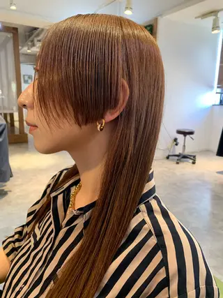 ロング カラー newi saLyu 片岡ふきのヘアスタイル