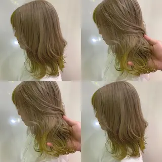 ミディアム カラー 美容室 HAKUAのヘアスタイル