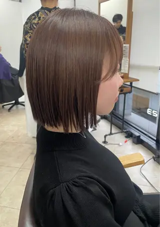 ショート カラー 透明感/艶カラー🌼 茶屋町🌼SA-YAのヘアスタイル