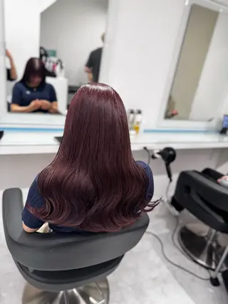 ロング カラー ヘアアレンジ 透け上品ハイトーン 職人ゆうと🤍のヘアスタイル