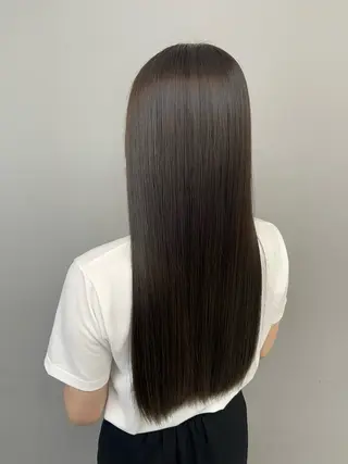 ロング カラー 髪質改善/韓国風 /岡崎/松尾優依のヘアスタイル