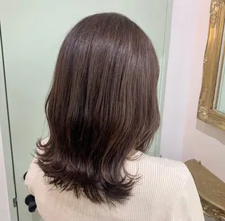 ミディアム 小顔カット/韓国 カラー🌙shikiのヘアスタイル