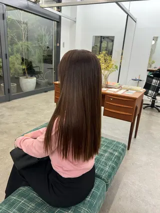 ロング パーマ×透明感カラー MIOのヘアスタイル