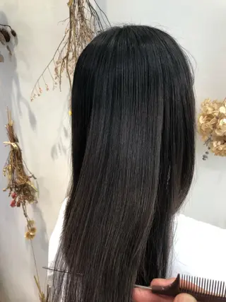 セミロング コテ巻き風パーマ/ 髪質改善/河島恭平のヘアスタイル