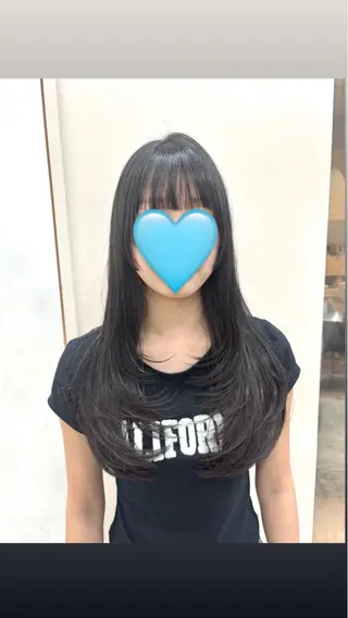 ロング コトネ🫧 韓国風レイヤーカットのヘアスタイル
