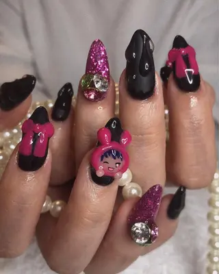 ロング ネイル 長さ出し専門 nynaのネイルデザイン