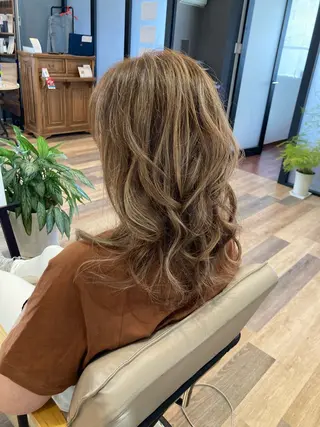 ロング 中野 紹江のヘアスタイル