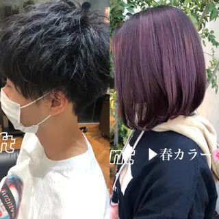 ショート メンズ 葵/レイヤーカット/ 韓国風/透明感カラーのヘアスタイル