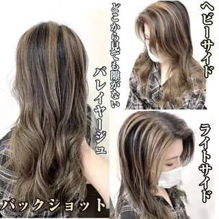 セミロング ブリーチ毛に縮毛矯正 ✨カラー✨山田 正幸のヘアスタイル