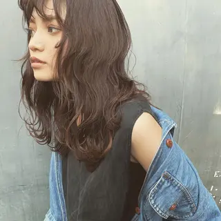 ミディアム カラー toiro by lien hair atelier所属・池田 真由美のヘアスタイル