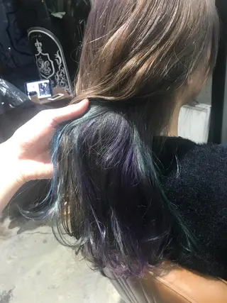 セミロング カラー パーマ ヘアアレンジ メンズ キッズ ネイル マツエク・マツパ サロンドミルク 原宿のヘアスタイル
