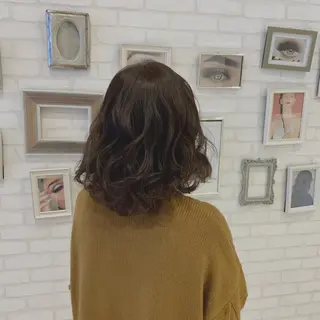 ミディアム パーマ ému エミュ　hair &spa所属・近藤 みゅうまのヘアスタイル