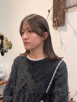 ミディアム カラー sizuk natsukiのヘアスタイル