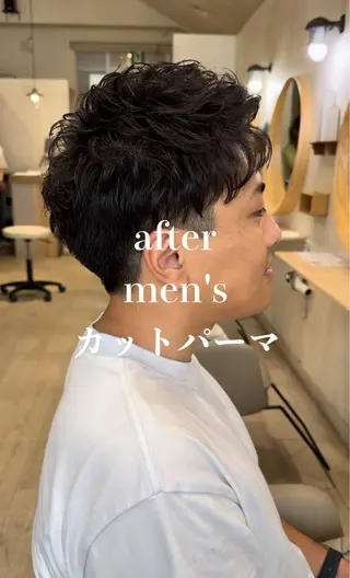 ショート パーマ メンズ メンズ指名多数!! SiLO 田島のヘアスタイル