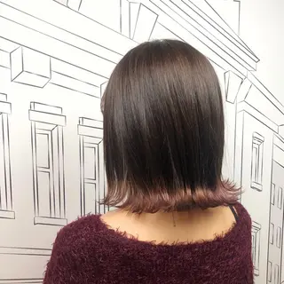 ミディアム カラー レイヤー,ボブ / 彩未のヘアスタイル