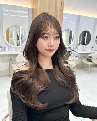 ロング カラー 🇰🇷韓国風くびれ ヘア🇰🇷中村優大のヘアスタイル