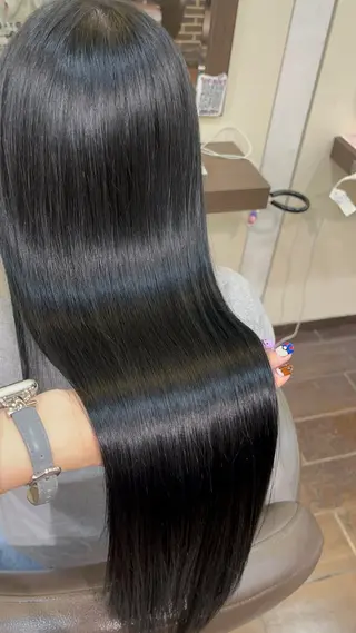 ロング ボブ/暖色カラー コウボヒカルのヘアスタイル