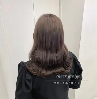 セミロング カラー ヘアアレンジ Ella所属・nana【艶髪】/ レイヤー/縮毛矯正のヘアスタイル