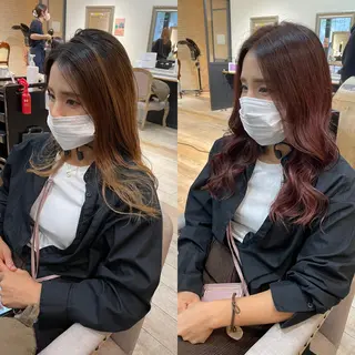 セミロング 亀川蓮 Agu hairのヘアスタイル