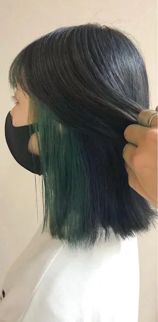 ミディアム カラー ケアブリーチ /髪質 改善/古橋圭史郎のヘアスタイル