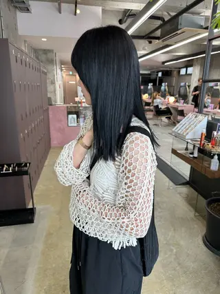 セミロング カラー myu 🐈‍⬛のヘアスタイル