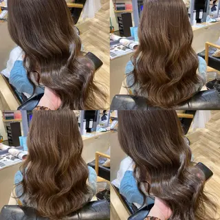ロング カラー 艶カラー/韓国顔周り 🎀mamiのヘアスタイル