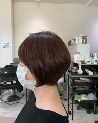 ショート 再現性ショートボブ 木又克美のヘアスタイル
