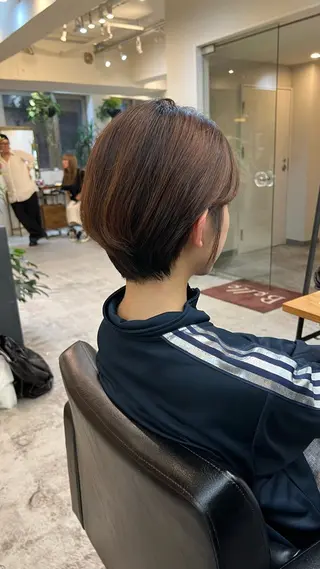 ショート belle   表参道　terrace所属・抜きっぱなしブロンド /ハイトーン/カナタのヘアスタイル