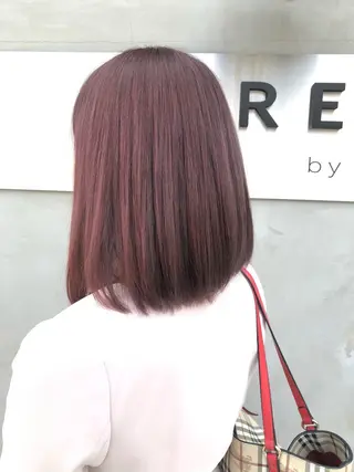 ミディアム 【髪質改善】 【酸性ストレート】のヘアスタイル