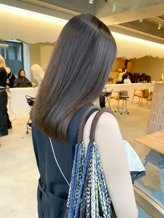 ミディアム カラー ヘアアレンジ ミニボブ/ブリーチ 🌈MISATOのヘアスタイル