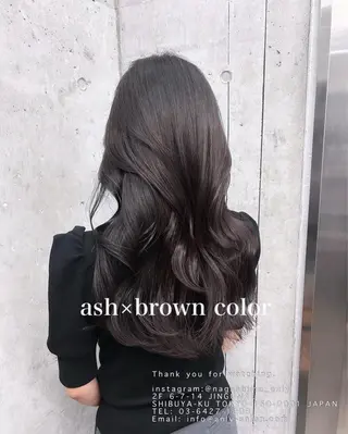 セミロング カラー まとまるレイヤー カット/透明感カラーのヘアスタイル