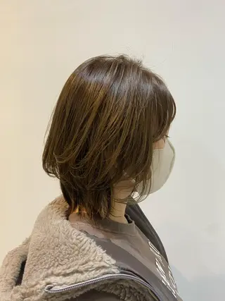 ミディアム カラー 大人かわいい×艶髪 🤍塩川のヘアスタイル