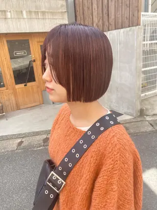 ショート カラー パーマ BRUNTJET所属・MAEDA MADOKAのヘアスタイル
