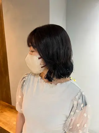 ミディアム カラー パーマ akane/ベージュ /オリーブ/ブラウンのヘアスタイル