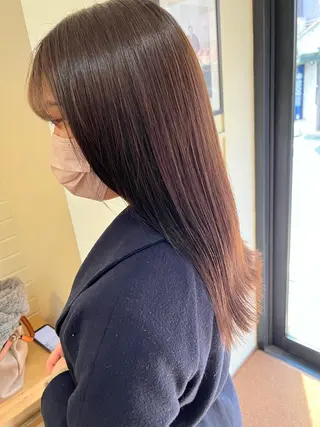 ミディアム パーマ 🌿ダブルカラー/ 明大前/中村渓太のヘアスタイル