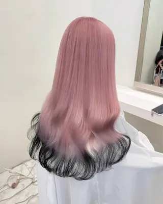 ロング カラー 表参道/ハイトーン/ みずは🎀のヘアスタイル