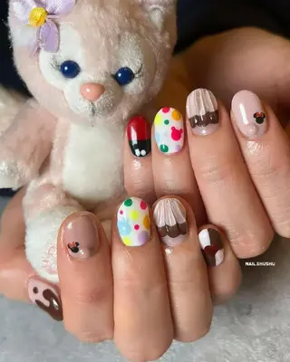 ネイル 3dパーツ/流行り 👧shushu❤️のネイルデザイン