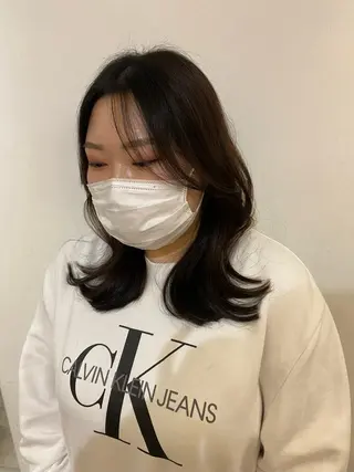 セミロング 🍀市村 怜南のヘアスタイル