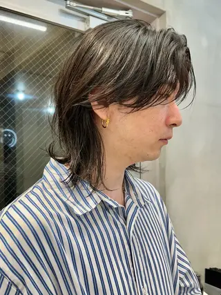 ミディアム メンズ nico TOKYO所属・ニュアンス/ センターパート/イノのヘアスタイル