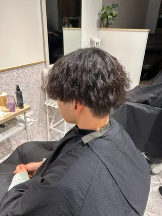 パーマ メンズ ♡ハイトーン★ ネイル/しの♡のヘアスタイル