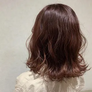 ミディアム カラー yamauchi mikuのヘアスタイル